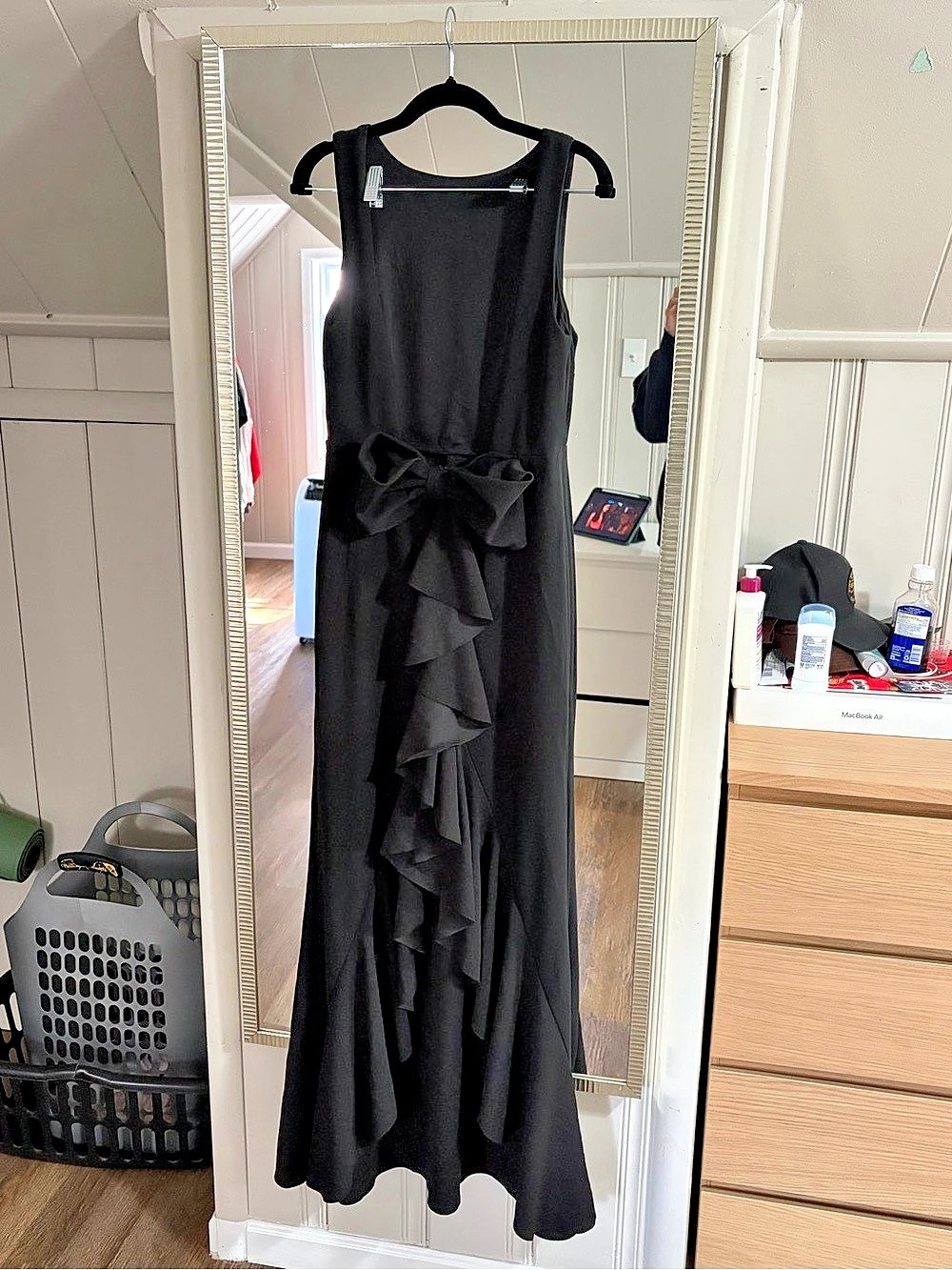 Azazie Black Dress Cutout Back
